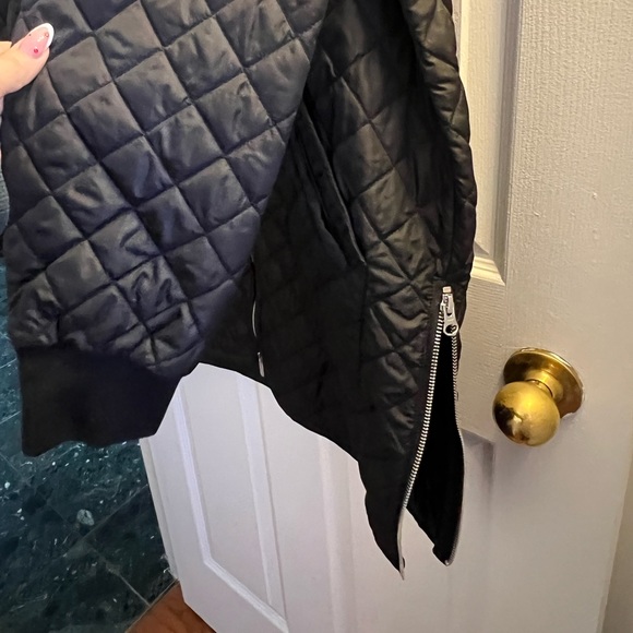 Zella Longline Quilted Bomber Jacket - Picture 10 of 12